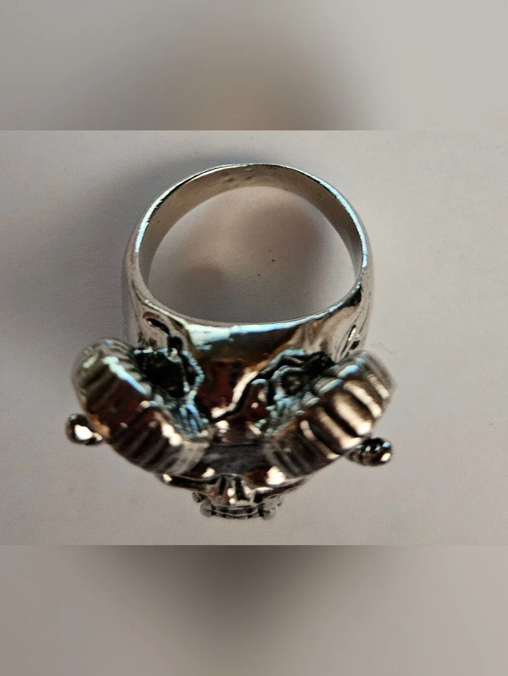 Devil Skull Ring for Men - Horned Gothic Statement